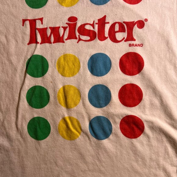 Twister Girls Large 10/12 White Short Sleeve Tie Shirt (K) - Picture 2 of 5
